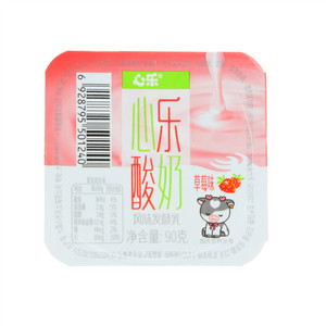 心乐草莓味酸奶