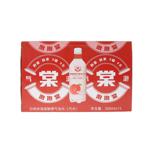 泡泡棠白桃味海棠酵素气泡水汽水