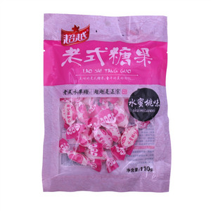 超越水蜜桃味老式糖果