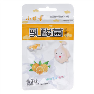 小琪童桔子味乳酸菌压片糖果