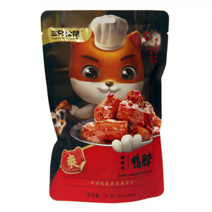 三只松鼠鸭脖（甜辣味）