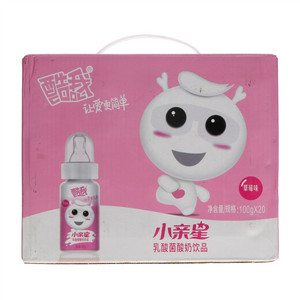 酷我草莓味小亲星乳酸菌酸奶饮品