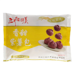 三和四美香甜紫薯包(速冻、熟制、无肉类、速冻面米食品)