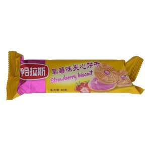 伊合拉斯草莓味夹心饼干