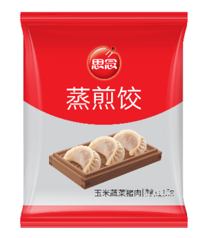 思念玉米蔬菜猪肉蒸煎饺