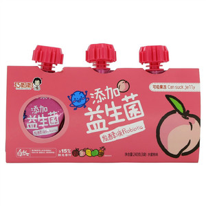 巧妈妈水蜜桃味可吸果冻