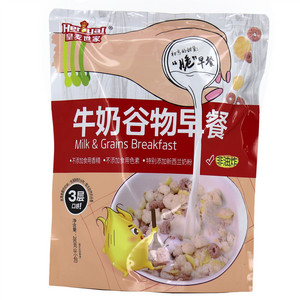 牛奶谷物早餐