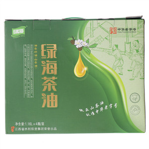 绿海一级茶油1.16L*4PET瓶礼盒装