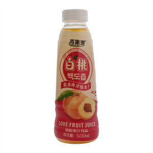 百果潮白桃果粒果汁饮品