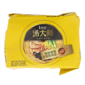 康师傅汤大师酸酸辣辣叉烧豚骨面