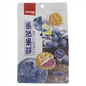 旺通蓝莓味果然果鲜小夹心饼