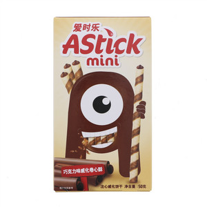 爱时乐巧克力味夹心棒(注心饼干)