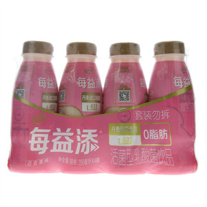 伊利每益添活菌型乳酸菌饮品（百香果味）