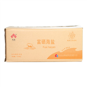 鲁晶牌未加碘富硒海盐箱装（健康生活海盐）