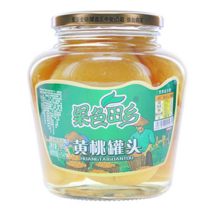 果色田乡黄桃罐头