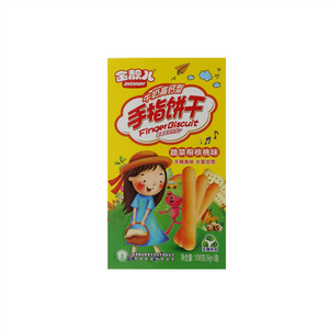金靓儿牛奶高钙型手指饼干蔬菜帮核桃味