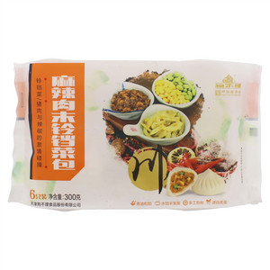 狗不理包子麻辣肉末铃铛菜包