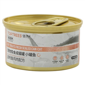 领先宠物零食成猫罐小罐鱼 金枪鱼鸡肉配方