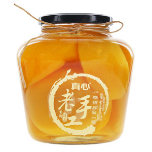 真心黄桃老手工罐头