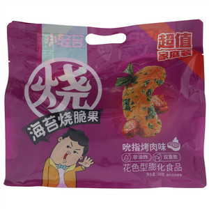 小轻苔吮指烤肉味海苔烧脆果