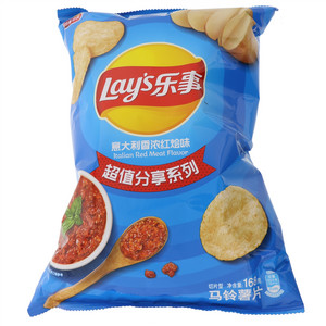 乐事意大利香浓红烩味168克