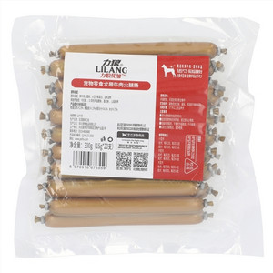 力狼优加宠物零食犬用牛肉火腿肠