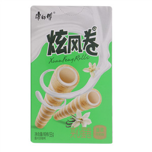 康师傅炫风卷香草牛奶味夹心蛋卷