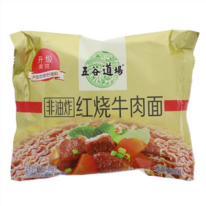五谷道场金系列红烧牛肉面单袋