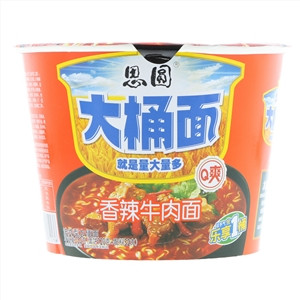 思圆思圆大桶面香辣牛肉面