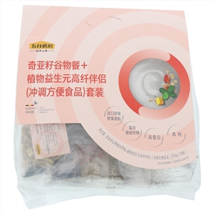 五谷磨房奇亚籽谷物餐+植物益生元高纤伴侣（冲调方便食品）套装