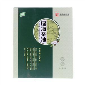 绿海茶籽油1.16L*2 简装礼盒压榨茶油