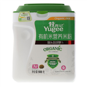 育记猴头茹胡萝卜有机米营养米粉