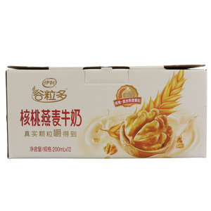 伊利谷粒多核桃燕麦牛奶200ml*12