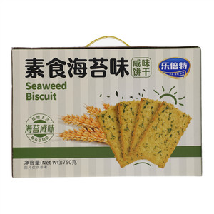 乐倍特素食海苔味咸味饼干