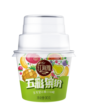 红海滩五彩缤纷水果口味冰棍