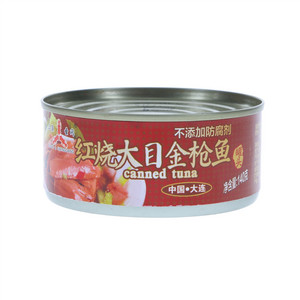 三渔圣冈红烧大目金枪鱼罐头