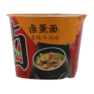 思圆香辣牛肉味卤蛋面