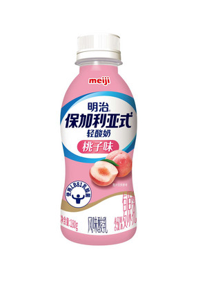 meiji明治保加利亚式桃子味风味酸乳