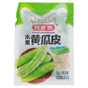 牙爽爽泡椒味水果黄瓜皮