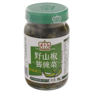 广中皇酸辣爽口野山椒酱腌菜