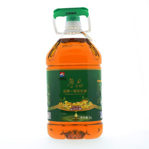 鲁晶压榨一级花生油5L