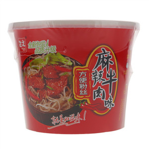 正文麻辣牛肉味方便粉丝