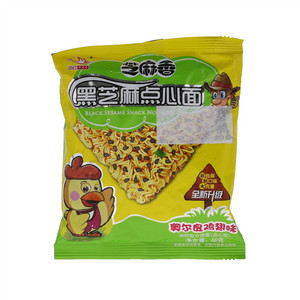 斯美特奥尔良鸡翅味芝麻香黑芝麻点心面