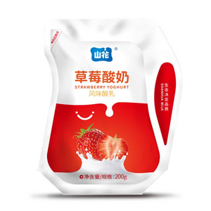 山花草莓酸奶