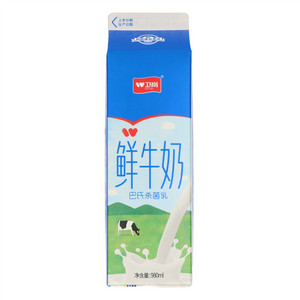 卫岗巴氏杀菌乳980ml鲜牛奶