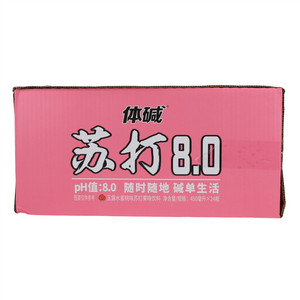 栗子园体碱苏打8.0玉露水蜜桃味苏打果味饮料
