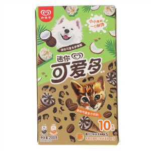 迷你可爱多甜筒 椰子&布朗尼咖啡口味冰淇淋 8X300ML (200G)