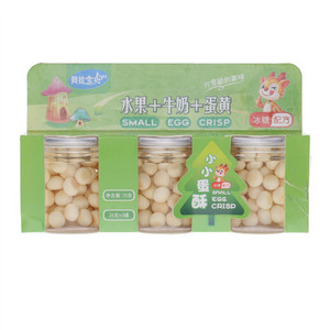 贝拉宝贝水果+牛奶+蛋黄小小蛋酥