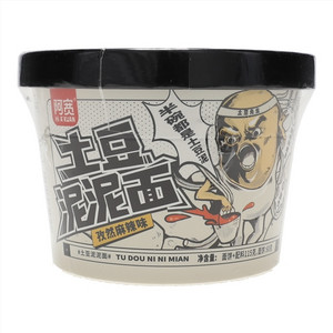 阿宽孜然麻辣味土豆泥泥面(方便面皮)