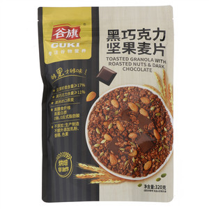 谷旗/GUKI黑巧克力坚果麦片